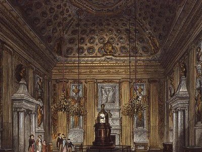 La Sala della Cupola, Kensington Palace da Pynes Royal Residences, 1819 da Richard Cattermole
